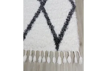 Nishiki Wiltonmatta 160x230 cm Rektangulär - Vit/Antracit - Textil & mattor - Matta - Modern matta - Friezematta