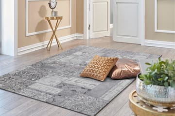 Patchwork Wiltonmatta 200x290 cm Rektangulär - Silver - Textil & mattor - Matta - Modern matta - Friezematta