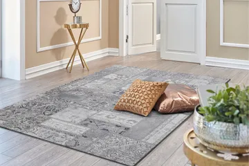 Patchwork Wiltonmatta 200x290 cm Rektangulär - Silver - Textil & mattor - Matta - Modern matta - Friezematta