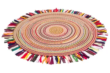 Saroshe Matta 90x90 cm - Flerfärgad - Textil & mattor - Matta - Modern matta - Friezematta