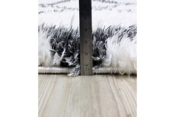 Wiltonmatta Nishiki 160x230 cm Rektangulär - Vit/Antracit - Textil & mattor - Matta - Modern matta - Friezematta