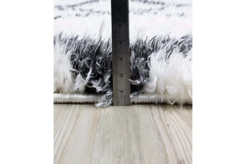 Wiltonmatta Nishiki 160x230 cm Rektangulär - Vit/Antracit - Textil & mattor - Matta - Modern matta - Friezematta