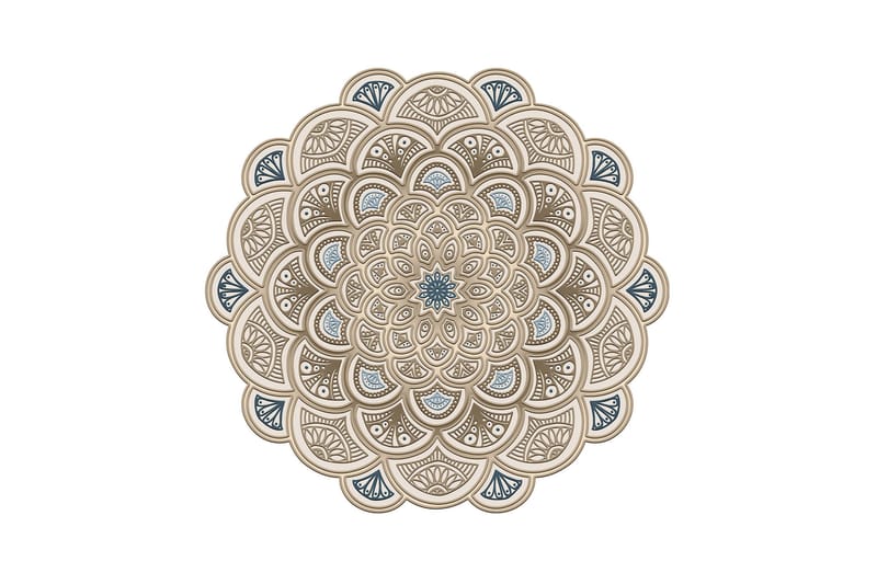 Wiltonmatta Rafi 180x180 cm Rektangulär - Creme - Textil & mattor - Matta - Modern matta - Gångmatta