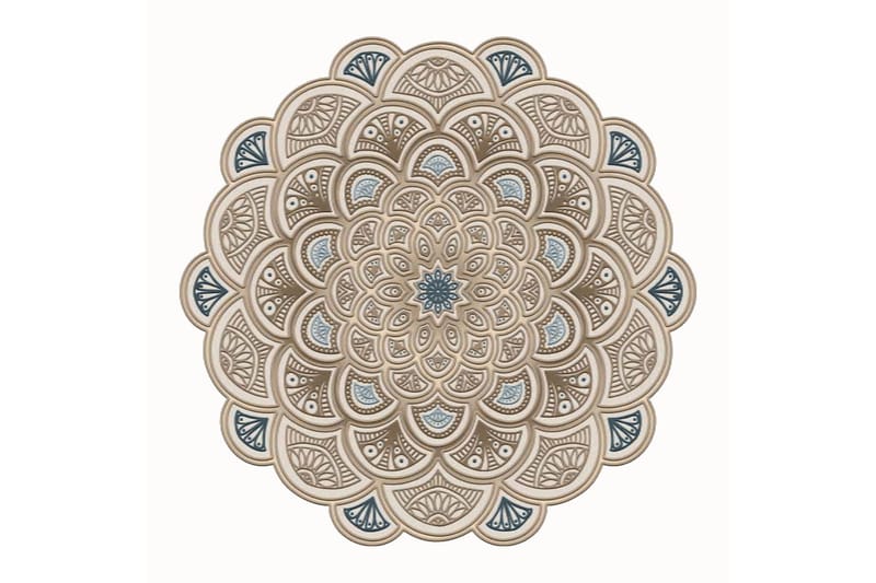 Wiltonmatta Rafi 180x180 cm Rektangulär - Creme - Textil & mattor - Matta - Modern matta - Gångmatta