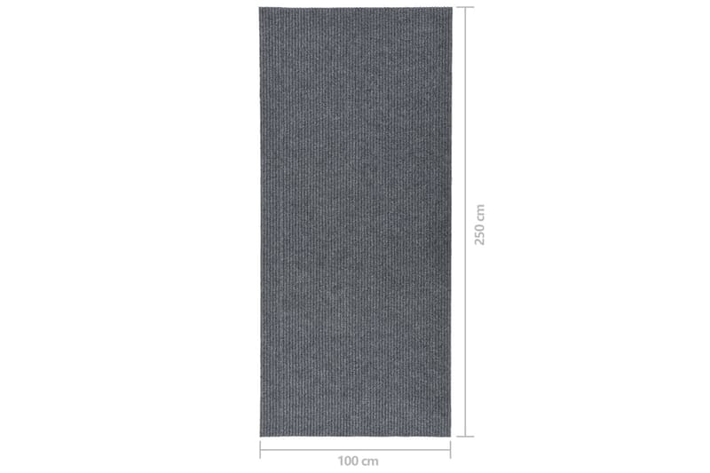 Gångmatta 100x250 cm grå - Grå - Gångmatta