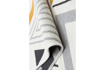 Are Gångmatta 80x150 cm Rektangulär - Gul/Grå - Textil & mattor - Matta - Modern matta - Bomullsmatta