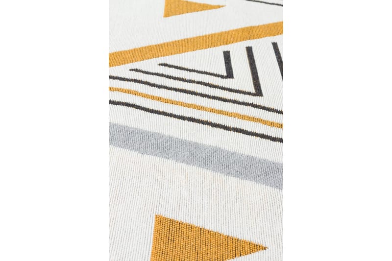 Are Gångmatta 80x150 cm Rektangulär - Gul/Grå - Textil & mattor - Matta - Modern matta - Bomullsmatta
