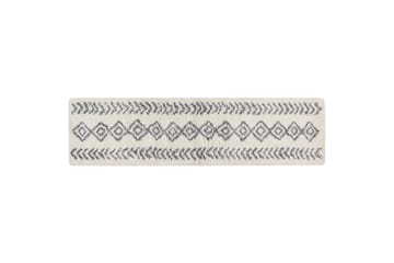 Gångmatta Ayrum 80x300 cm - Svart/Vit - Textil & mattor - Matta - Modern matta - Ryamatta
