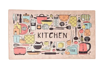 Contento Entrematta 100x300 cm - Flerfärgad/Sammet - Textil & mattor - Matta - Modern matta - Gångmatta