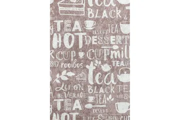 Cuppa Entrematta 80x300 cm - Beige/Vit/Sammet - Textil & mattor - Matta - Modern matta - Gångmatta