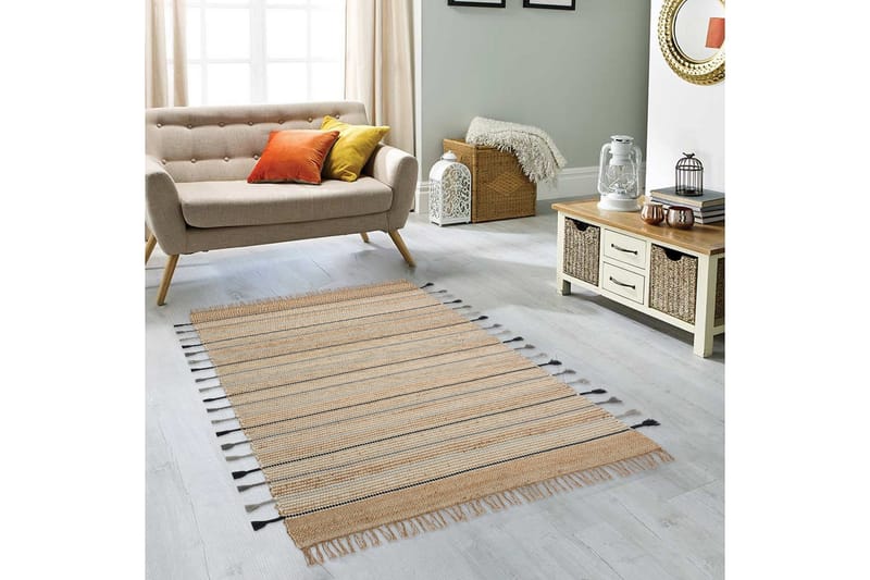 Gångmatta Echo 80x150 Rektangulär - Creme - Textil & mattor - Matta - Modern matta - Gångmatta