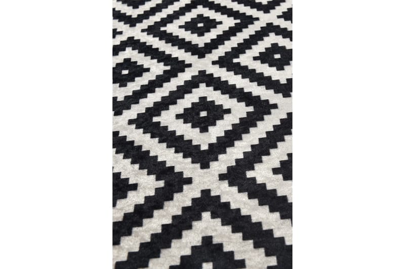 Entrematta Blackwhite 100x300 cm - Flerfärgad/Sammet - Textil & mattor - Matta - Modern matta - Gångmatta