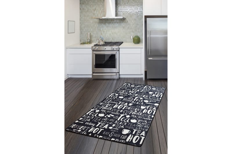 Entrematta Calenta 80x300 cm - Svart/Sammet - Textil & mattor - Matta - Modern matta - Gångmatta