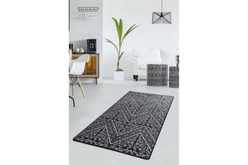 Entrematta Hemangie 80x300 cm - Svart/Sammet - Textil & mattor - Matta - Modern matta - Gångmatta