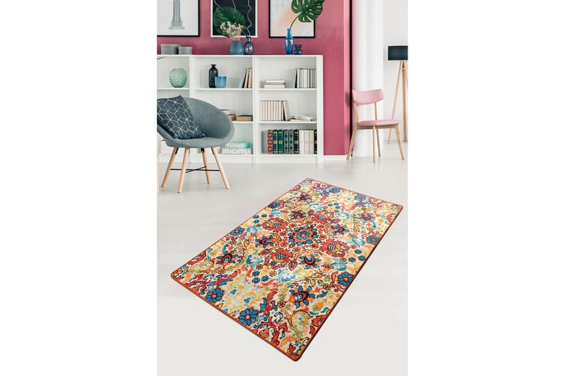 Entrematta Humoro 100x300 cm - Flerfärgad/Sammet - Textil & mattor - Matta - Modern matta - Gångmatta