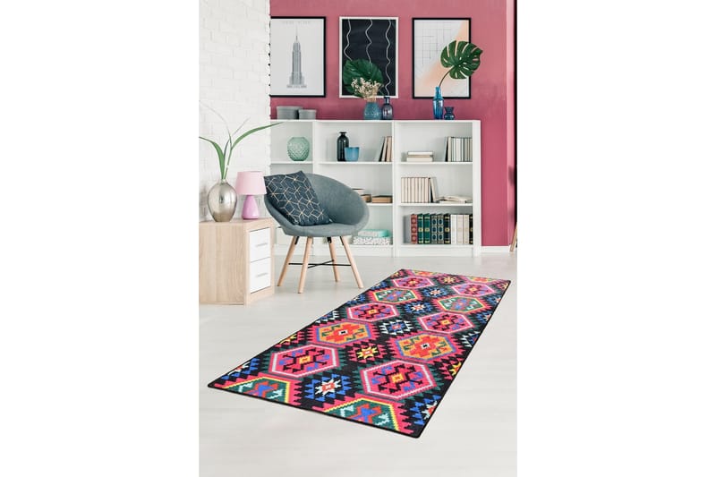 Entrematta Magia 100x300 cm - Flerfärgad/Sammet - Textil & mattor - Matta - Modern matta - Gångmatta