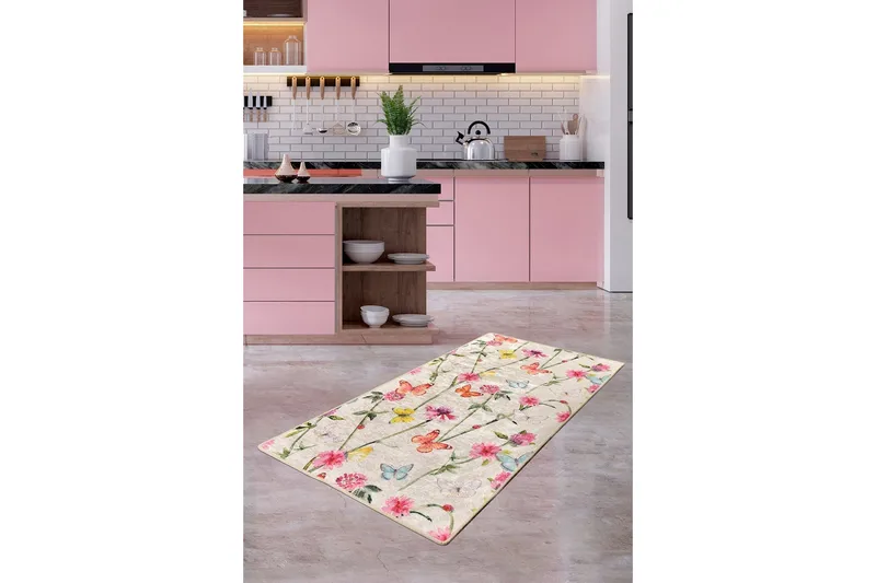 Fikret Entrematta 100x300 cm - Flerfärgad/Sammet - Textil & mattor - Matta - Modern matta - Gångmatta