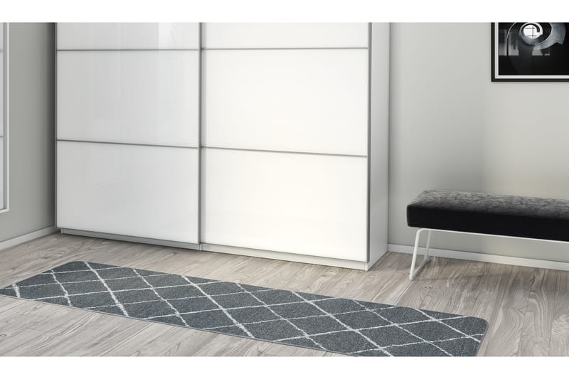 Gångmatta Aada 80x350 cm Antracit - Hestia - Textil & mattor - Matta - Utomhusmatta - Dörrmatta & entrématta
