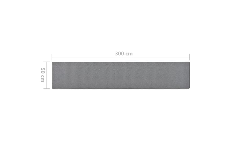 Gångmatta mörkgrå 50x300 cm - Grå - Gångmatta