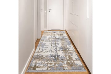 Gångmatta Naveena 100x500 cm Rektangulär - Grå/Beige/Creme - Textil & mattor - Matta - Modern matta - Gångmatta