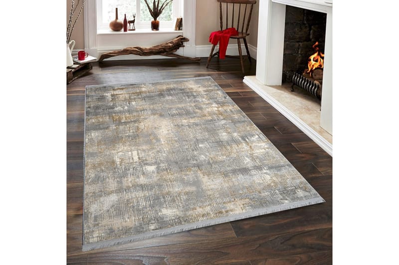 Gångmatta Naveena 80x150 cm Rektangulär - Grå/Beige/Creme - Textil & mattor - Matta - Modern matta - Gångmatta
