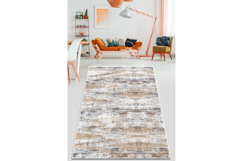 Gångmatta Nirwat 80x100 cm Rektangulär - Flerfärgad - Textil & mattor - Matta - Modern matta - Gångmatta