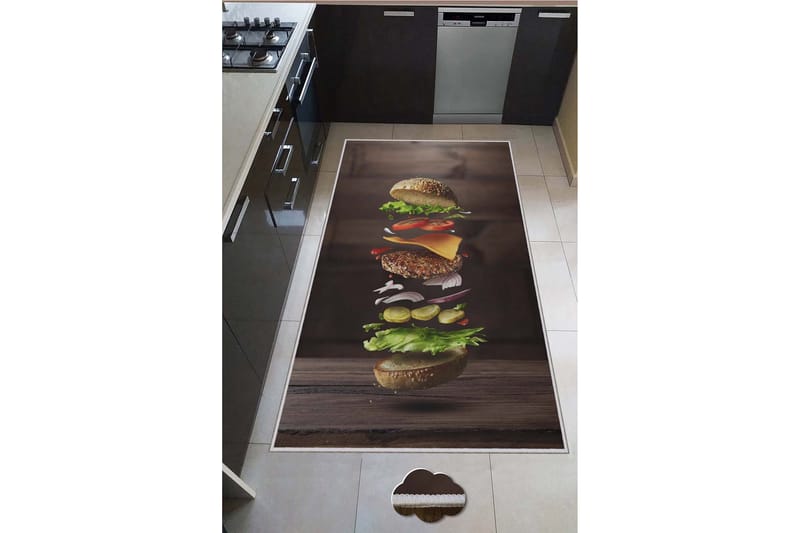 Gångmatta Nobuyoshi 80x150 cm Rektangulär - Flerfärgad - Textil & mattor - Matta - Modern matta - Gångmatta