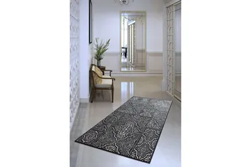 Iravathe Entrematta 80x300 cm - Svart/Sammet - Textil & mattor - Matta - Modern matta - Gångmatta