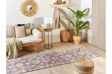 Gångmatta Kurin 80x300 cm - Blå - Textil & mattor - Matta - Modern matta - Gångmatta