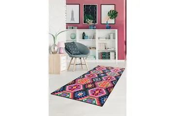 Magaria Entrematta 100x300 cm - Flerfärgad/Sammet - Textil & mattor - Matta - Modern matta - Gångmatta