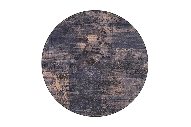 Matta Rustiikki Rund 133 cm Blåvintage - Vm Carpet - Persisk matta - Orientalisk matta