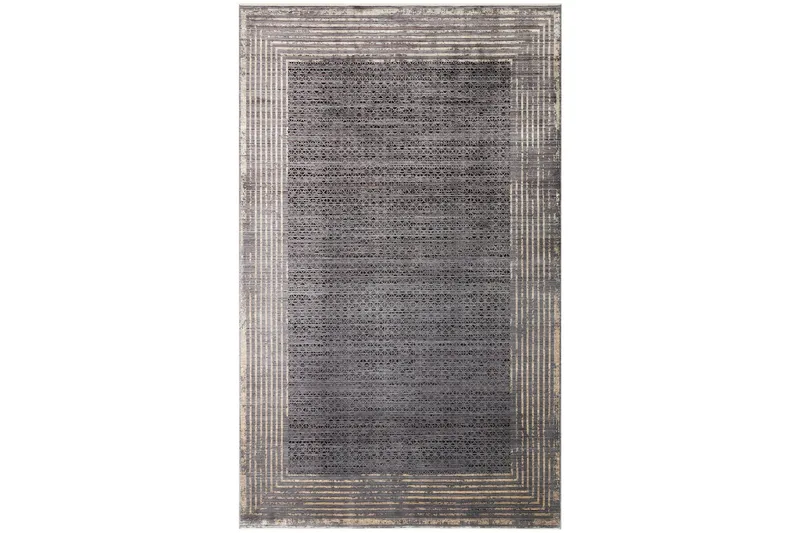 Mhl Gångmatta 100x200 cm Rektangulär - Antracit/Guld - Textil & mattor - Matta - Modern matta - Gångmatta