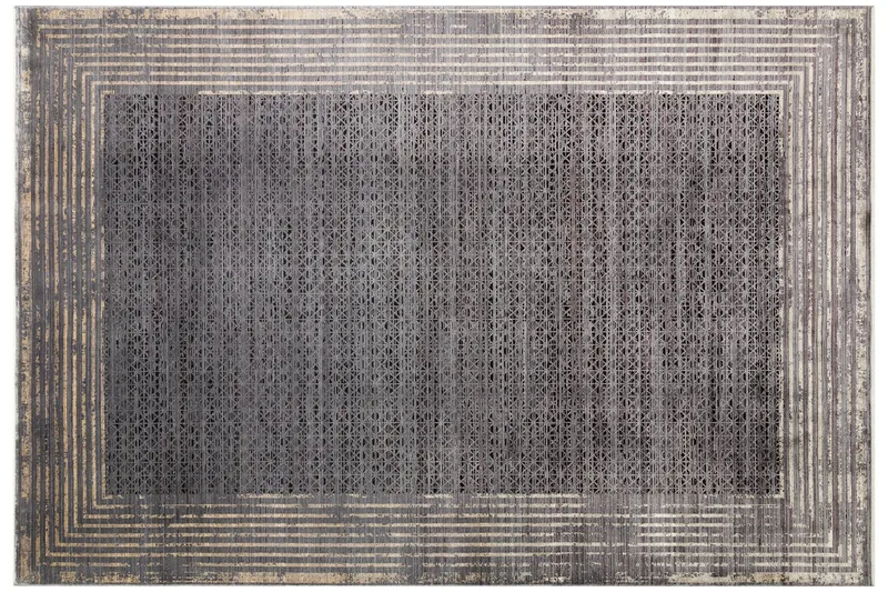 Mhl Gångmatta 100x300 cm Rektangulär - Antracit/Guld - Textil & mattor - Matta - Modern matta - Gångmatta