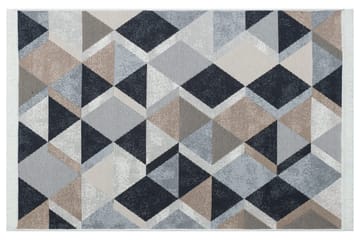 Mihriban Entrematta 80x300 cm - Beige/Svart/Vit/Bomull - Textil & mattor - Matta - Modern matta - Gångmatta