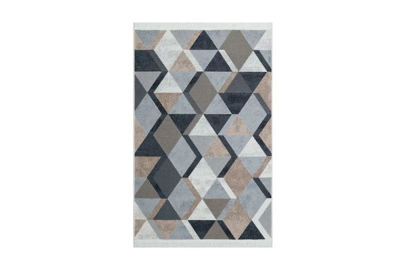 Mihriban Entrematta 80x300 cm, Beige/Svart/Vit/Bomull