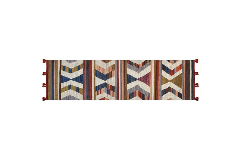 Gångmatta Mrgashat 80x300 cm - Blå - Textil & mattor - Matta - Modern matta - Ullmatta