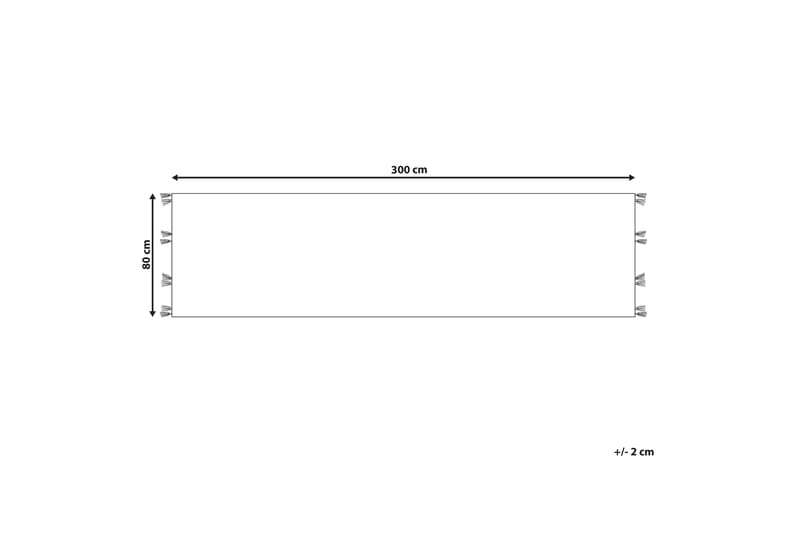 Gångmatta Mrgashat 80x300 cm - Blå - Textil & mattor - Matta - Modern matta - Ullmatta