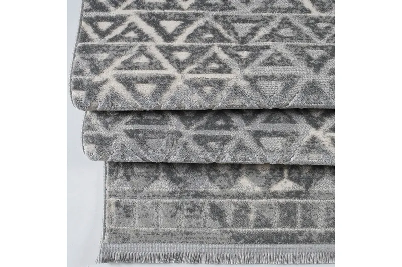 Naveena Gångmatta 100x400 cm Rektangulär - Grå/Creme - Textil & mattor - Matta - Modern matta - Gångmatta