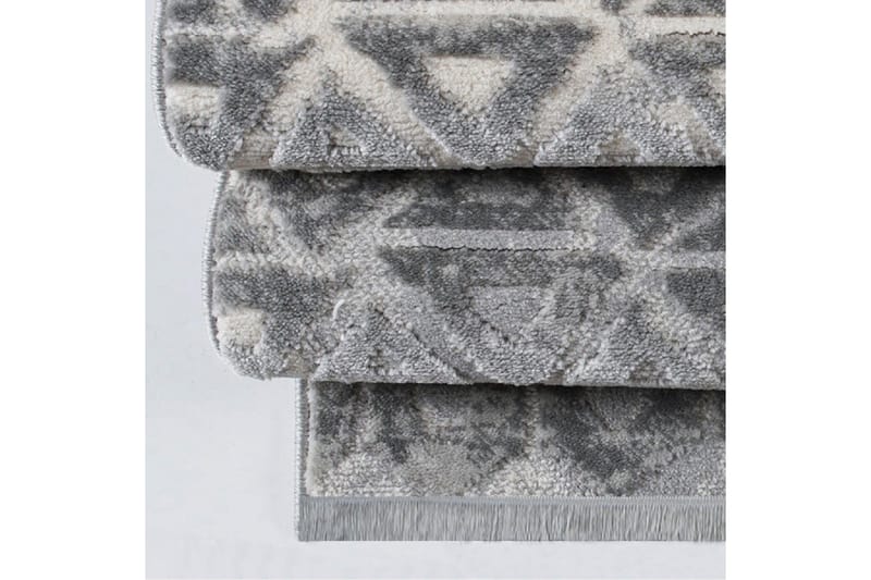 Naveena Gångmatta 100x450 cm Rektangulär - Grå/Creme - Textil & mattor - Matta - Modern matta - Gångmatta