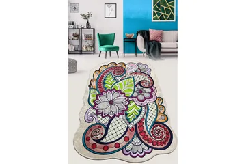 Nibo Gångmatta 80x100 cm Rektangulär - Flerfärgad - Textil & mattor - Matta - Modern matta - Gångmatta