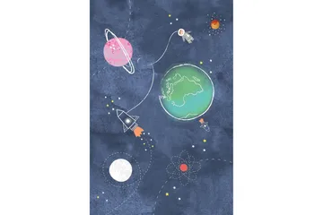 Nooralam Gångmatta 80x150 cm Rektangulär - Flerfärgad - Textil & mattor - Matta - Modern matta - Gångmatta