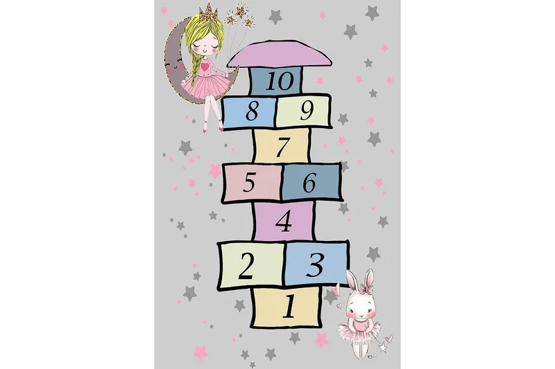 Nooralha Gångmatta 100x150 cm Rektangulär - Flerfärgad - Textil & mattor - Matta - Modern matta - Gångmatta