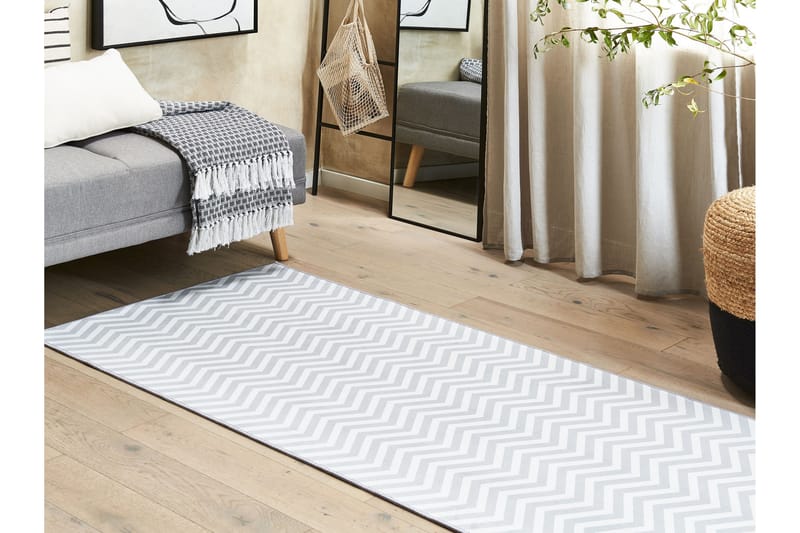 Gångmatta Saikheda 70x200 cm - Svart/Vit - Textil & mattor - Matta - Modern matta - Gångmatta