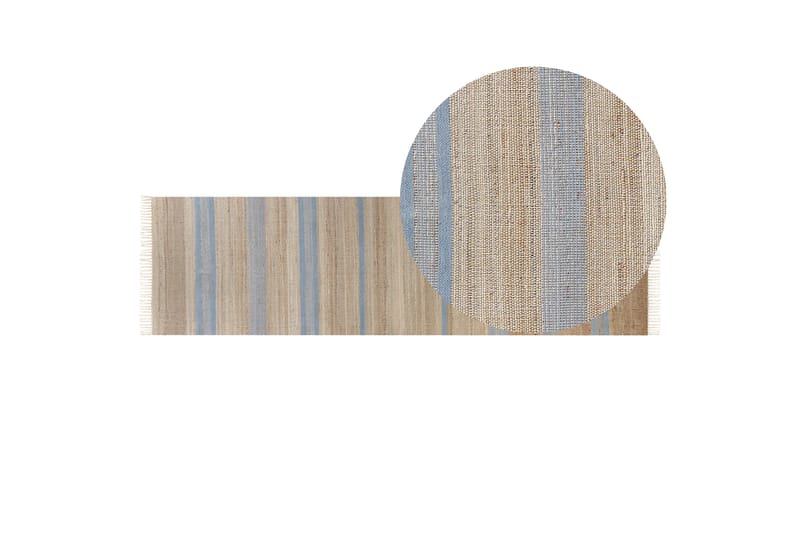 Gångmatta Talpur 80x300 cm - Beige - Textil & mattor - Matta - Modern matta - Jutematta & hampamatta
