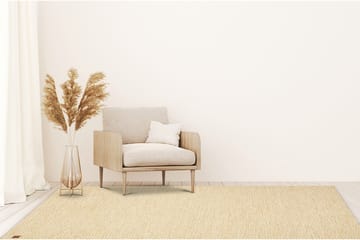 Gåsöga Ullmatta 140x200 cm Rektangulär - Gul - Textil & mattor - Matta - Modern matta - Ullmatta