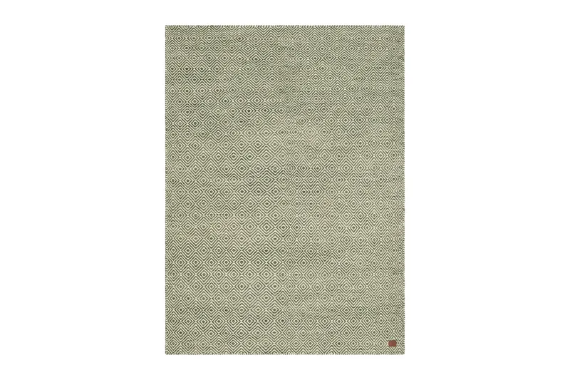 Gåsöga Ullmatta 160x230 cm Rektangulär, Grön