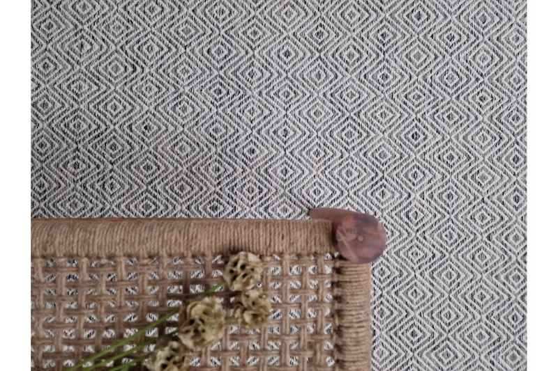 Gåsöga Ullmatta 240x340 cm Rektangulär - Grå - Textil & mattor - Matta - Modern matta - Ullmatta