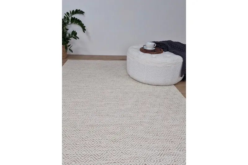 Gåsöga Ullmatta 300x400 cm Rektangulär - Beige - Textil & mattor - Matta - Modern matta - Ullmatta