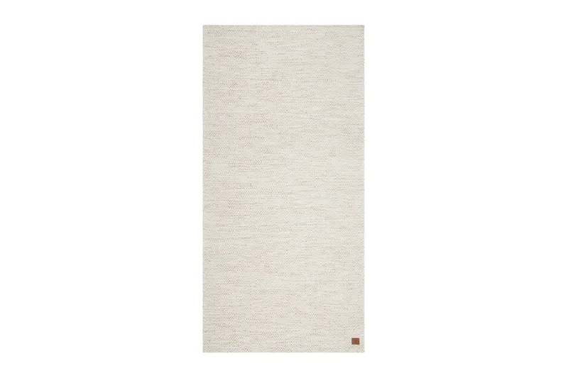 Gåsöga Ullmatta 75x200 cm Oval - Beige - Textil & mattor - Matta - Modern matta - Ullmatta