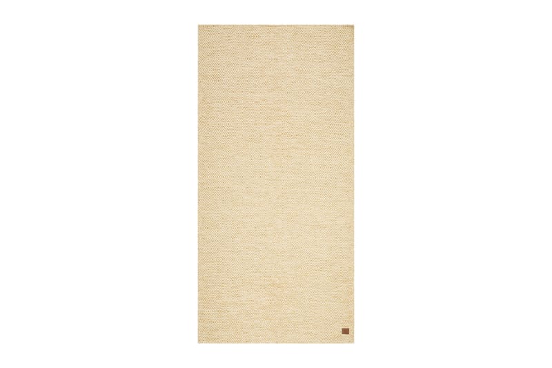 Gåsöga Ullmatta 75x200 cm Oval - Gul - Textil & mattor - Matta - Modern matta - Ullmatta